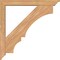 Ekena Millwork Balboa Traditional Smooth Bracket w/ Offset Brace, Western Red Cedar, 5 1/2"W x 40"D x 40"H BKT0604X40X40BOA01SWR - alternate 4